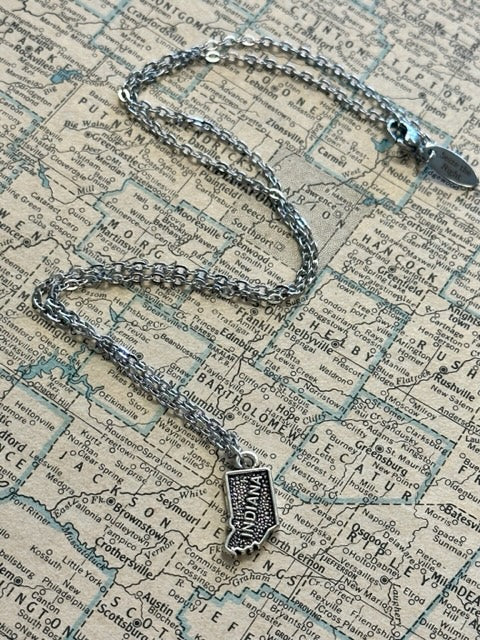 The Christine Necklace - Small Indiana Charm Necklace