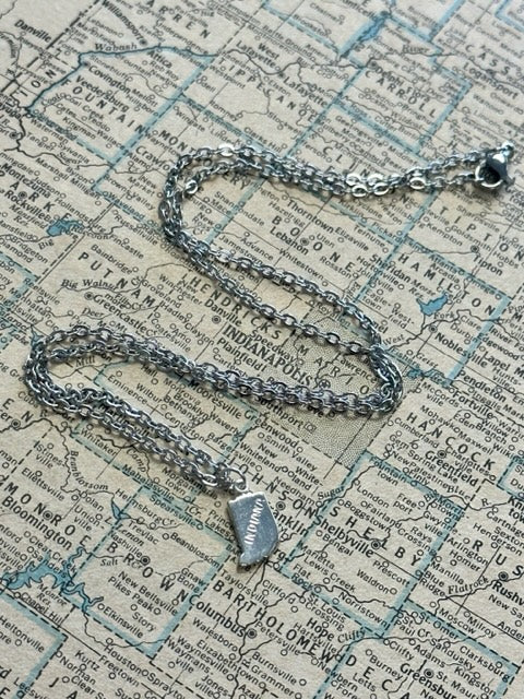 The Ellen Necklace - Tiny Indiana Charm Necklace