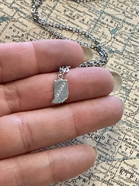 The Ellen Necklace - Tiny Indiana Charm Necklace