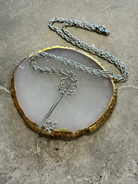 The Mindy Necklace - Large Skeleton Key Necklace