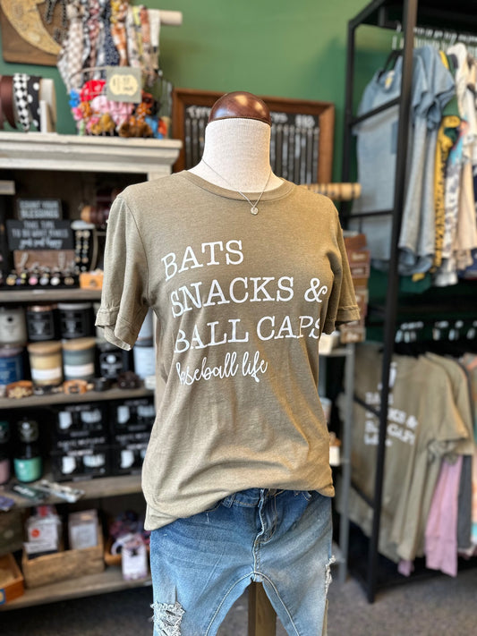 $10 Rack - Bats and Snacks Short Sleeve Top