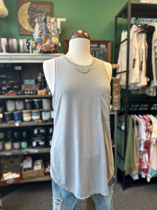 $10 Rack - Grey Jersey Tank Top