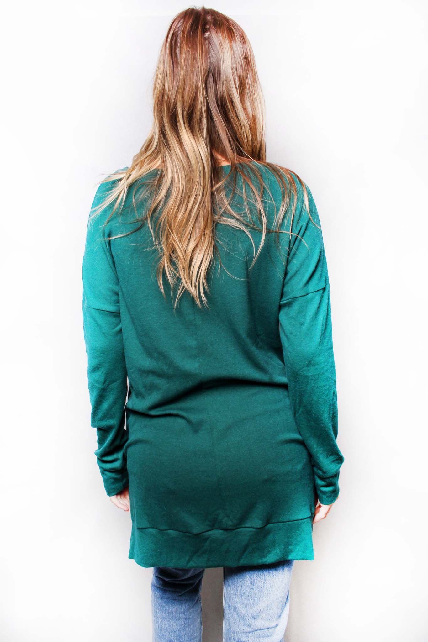 Sale - Hunter Green Long Sleeve Tunic Top