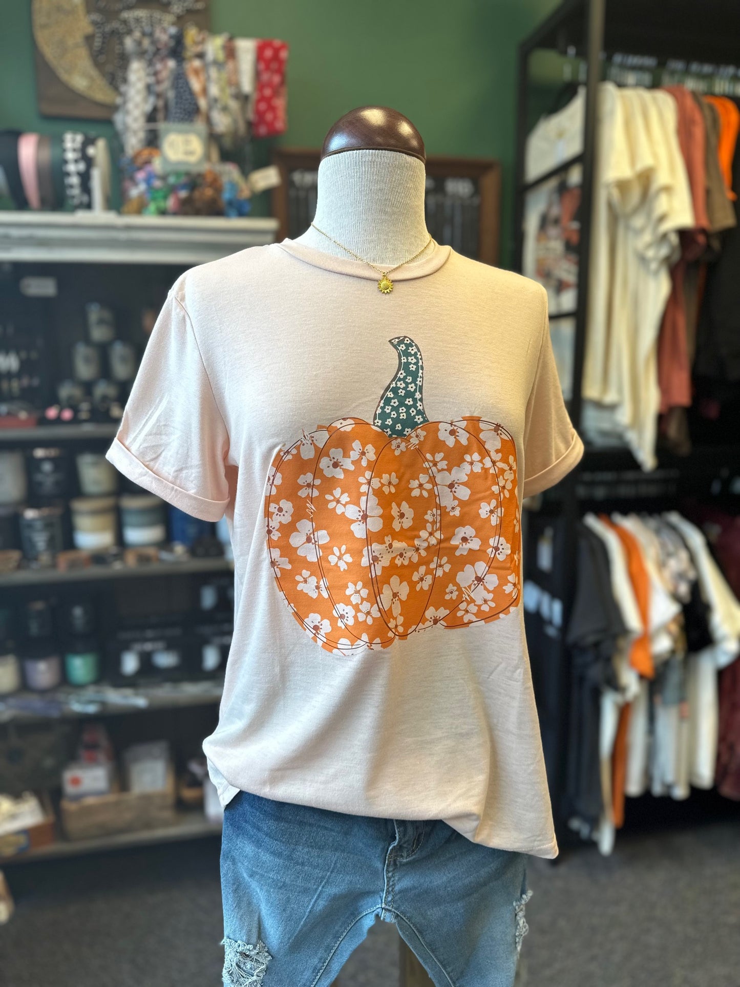 Sale - Pumpkin Patch Graphic Print Top