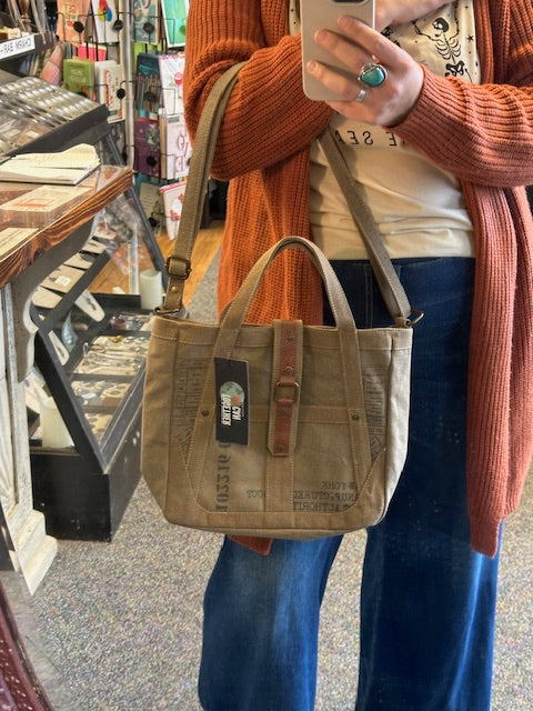 Portland Up-Cycled Canvas Women's Crossbody Bag