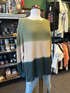 Sale - Olive Ombre Sweater