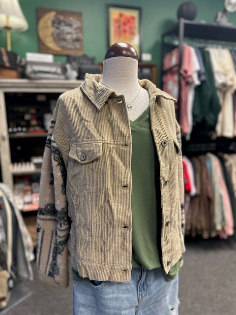 Sale - Latte Corduroy Shacket