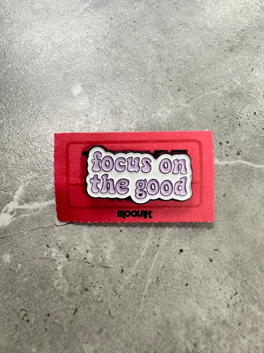 Focus on the Good Enamel Pin