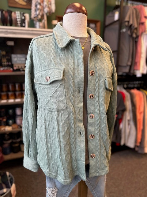 Sage Shirt Jacket