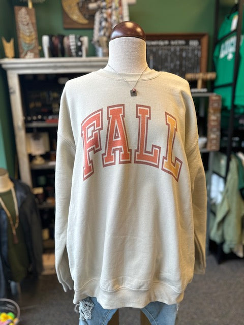 Sale - Fall Varsity Crew Neck Sweatshirt