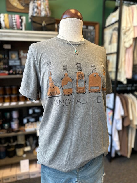 Sale - Gangs All Here Bourbon Whiskey Shirt