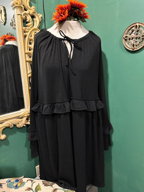 Black Ruffle Dress