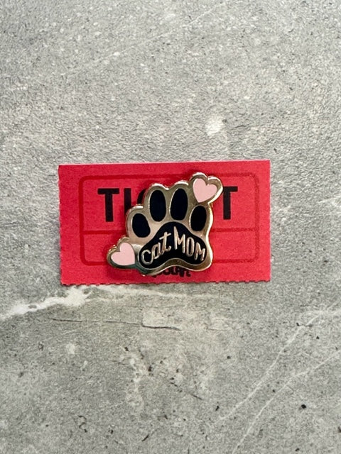 Cat Mom Enamel Pin