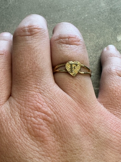 Vintage Initial Ring