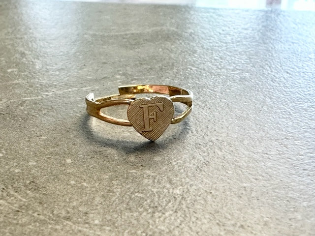 Vintage Initial Ring