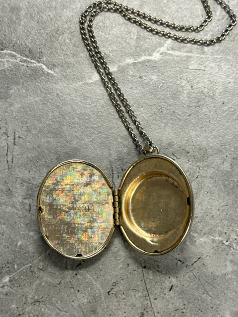 Vintage Avon Perfume Locket and Chain