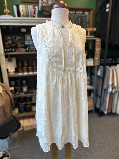 Cream Shift Dress