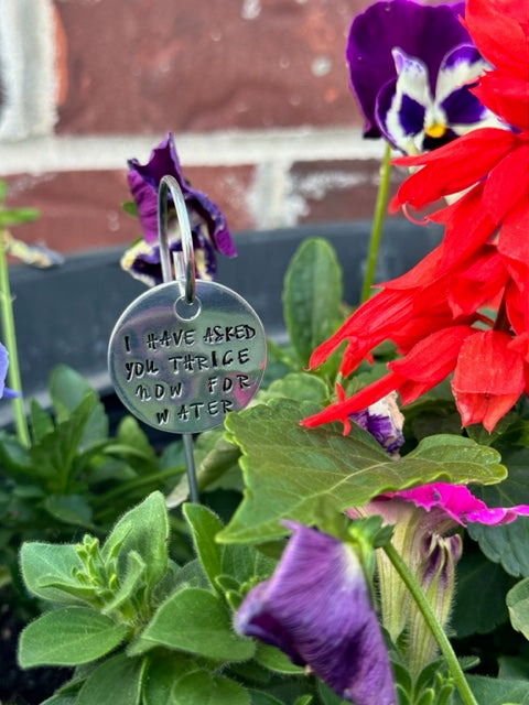 Hand Stamped Plant Markers