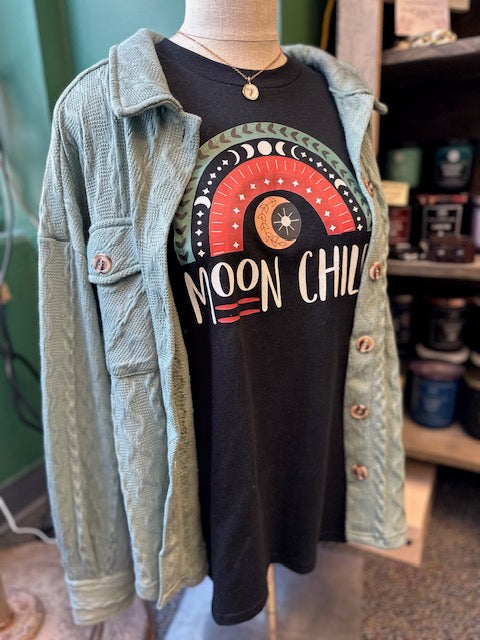 Moon Child Graphic Print T-Shirt