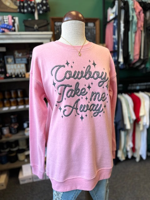 Cowboy Take Me Away Graphic Sweatshirt