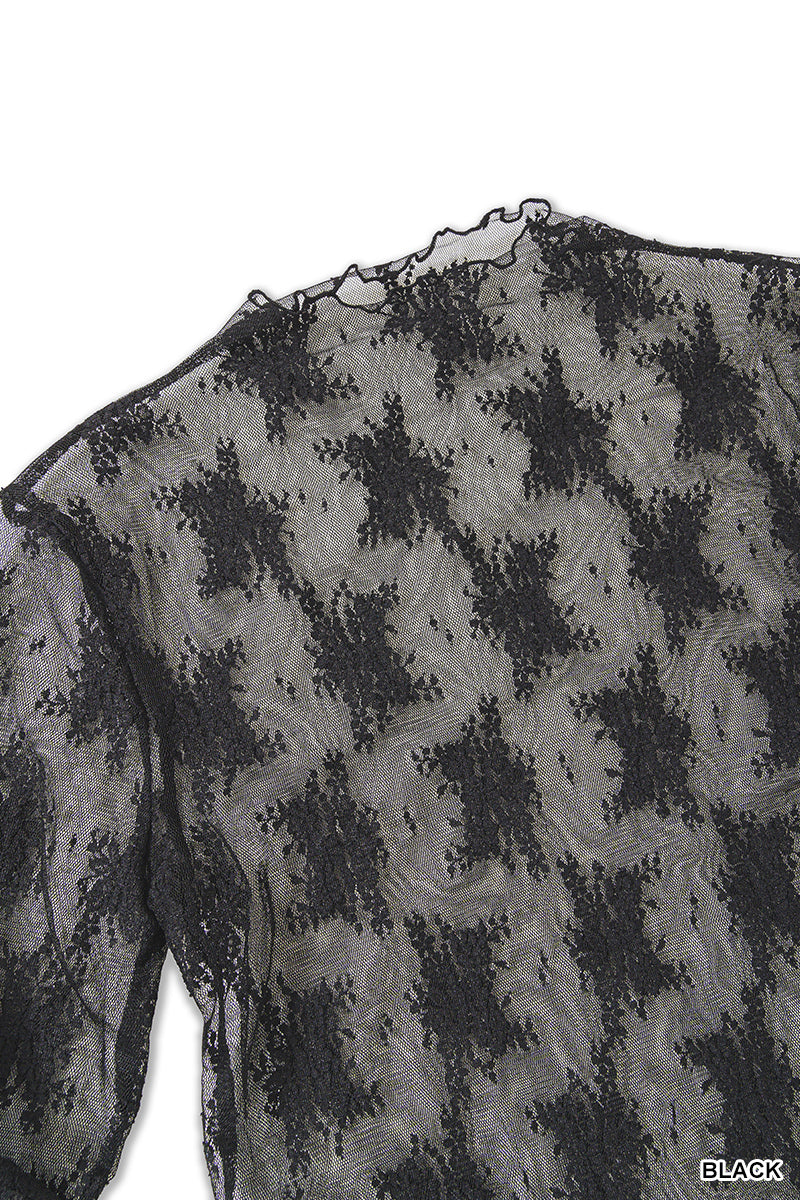 Cocoa Sheer See-Through Layering Top