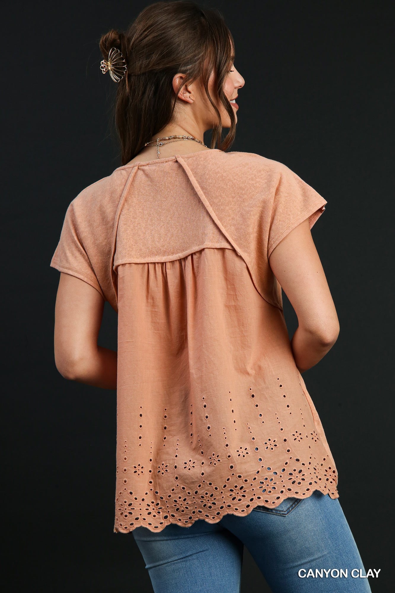 Canyon Lace Short Sleeve Top