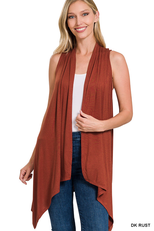 Rust Drape Vest