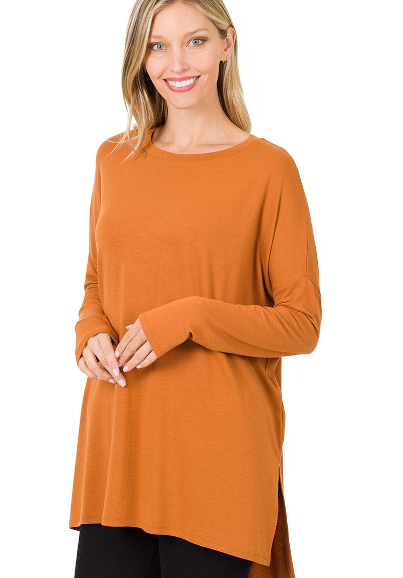 Almond Dolman Top