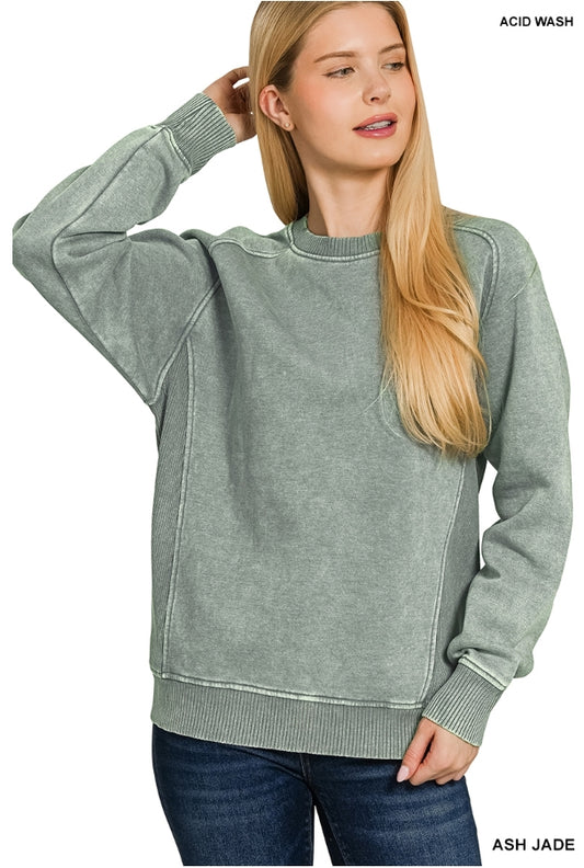 Ash Jade Side Rib Sweatshirt