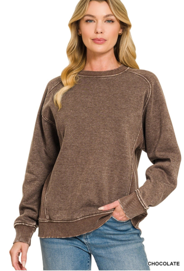 Chocolate Side Rib Sweatshirt