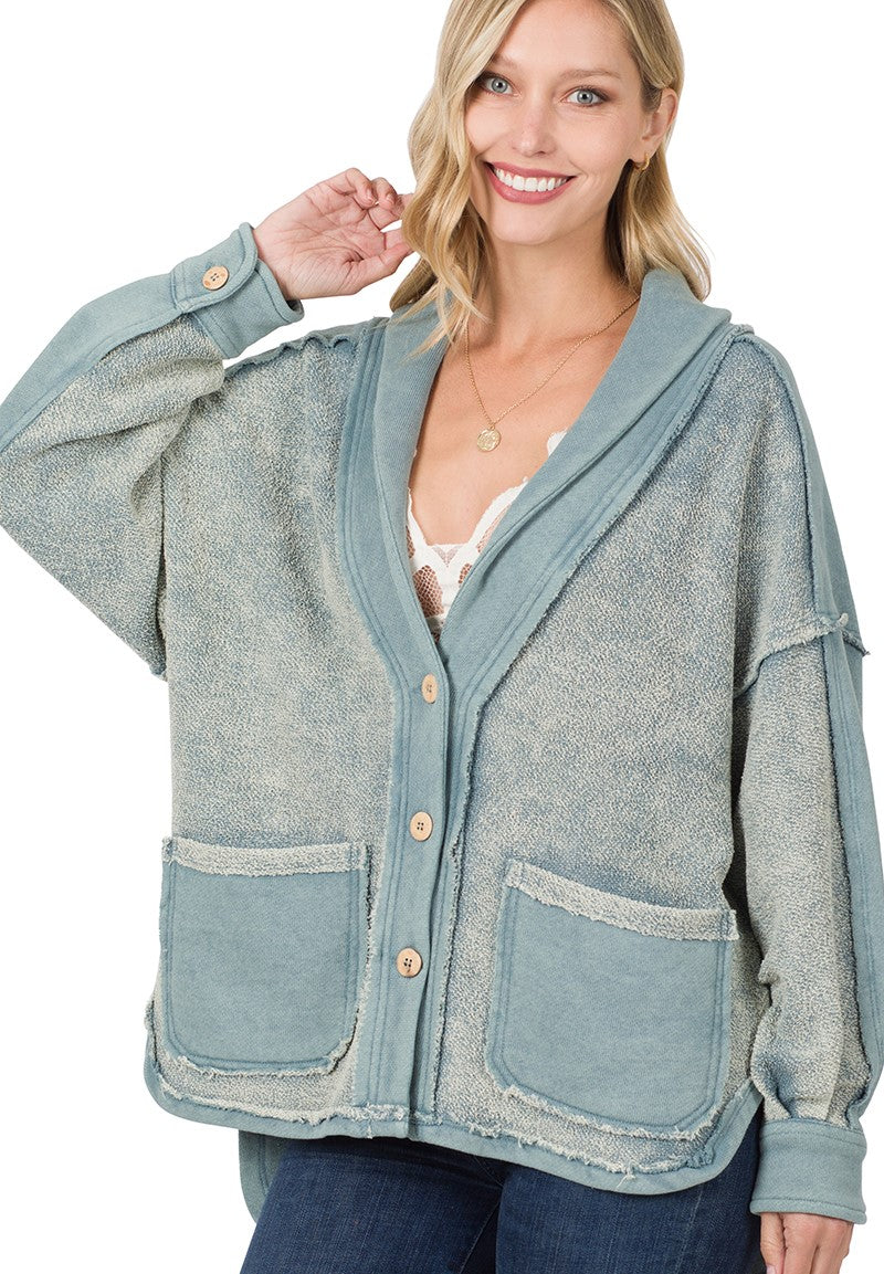 Blue Gray Boho Jacket