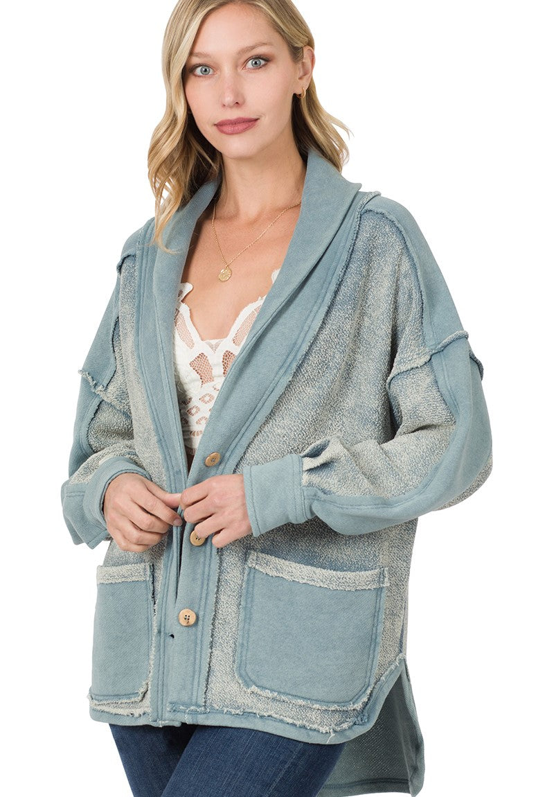 Blue Gray Boho Jacket