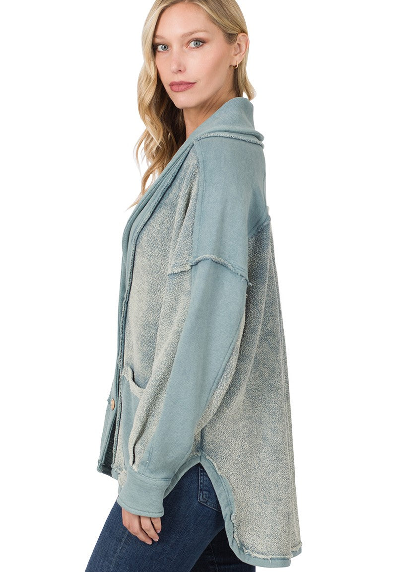 Blue Gray Boho Jacket