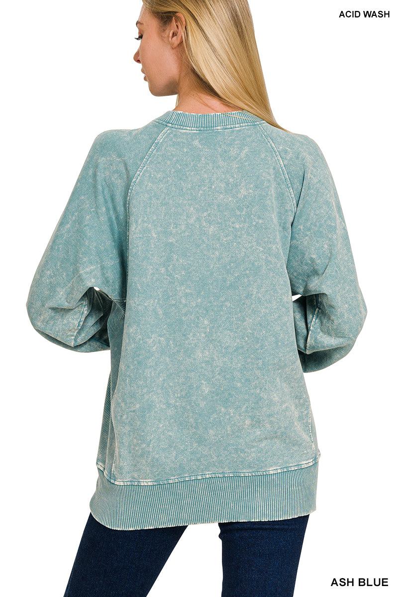 Ash Blue Crew Neck Sweatshirt