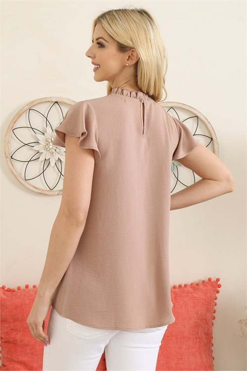 Sale - Mocha Merrow Short Sleeve Top