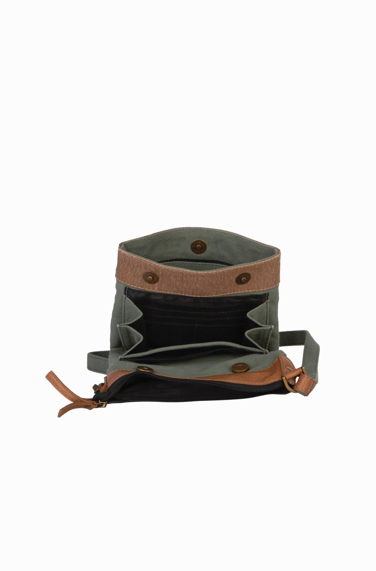 Intermix Up-Cycled Canvas Crossbody - Aegean