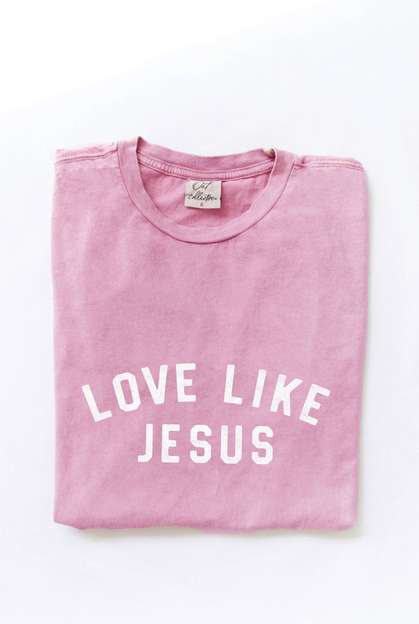 LOVE LIKE JESUS Mineral Graphic Top