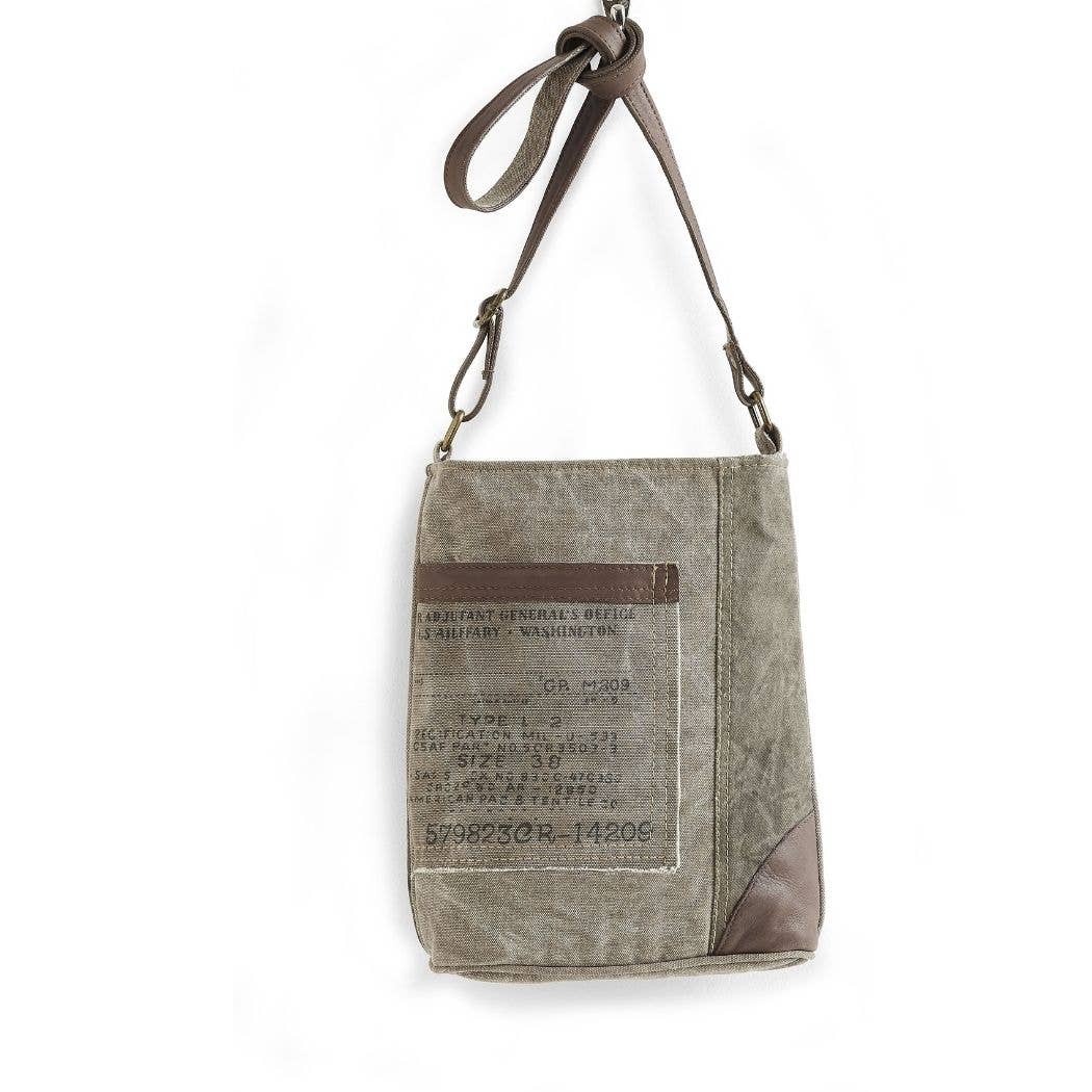 Identified Up-Cycled Canvas Women's Crossbody Bag