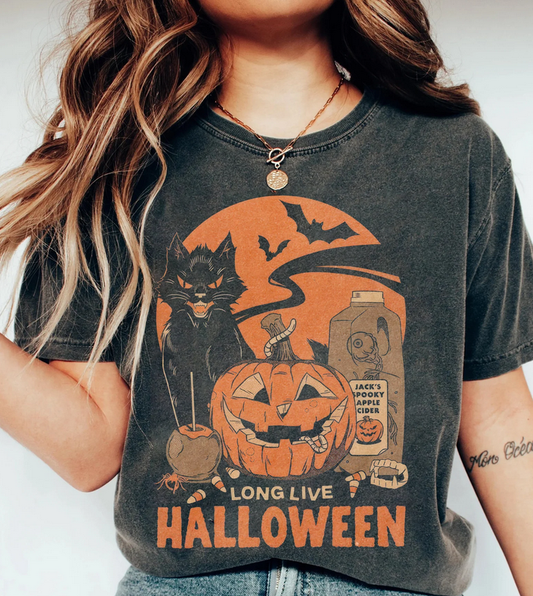 Retro Long Live Halloween Shirt