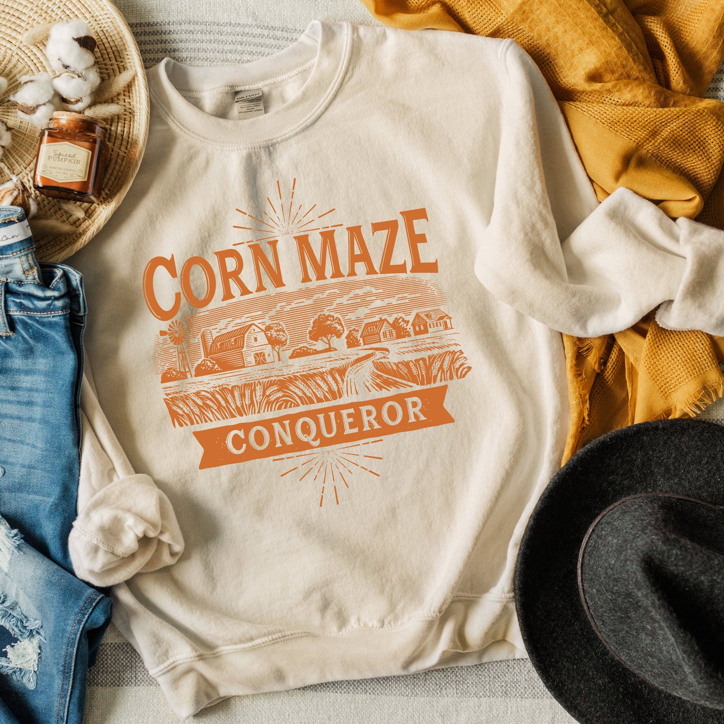 Corn Maze Conqueror | Sweatshirt | Fall