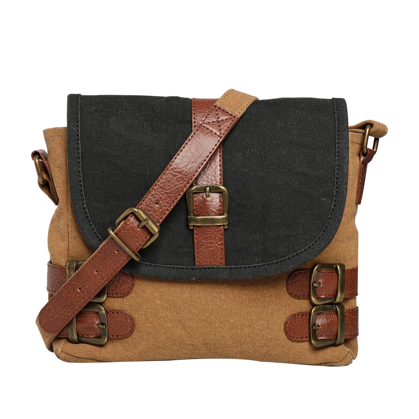 Buckled-up Brown Suger Crossbody
