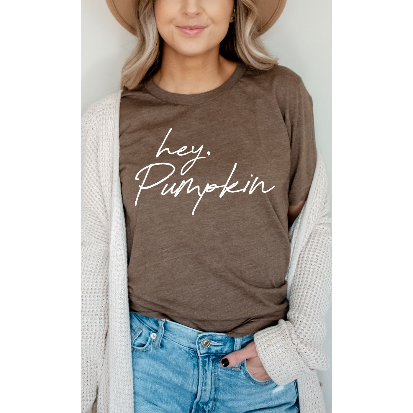 Sale - Hey Pumpkin Graphic Print Short Sleeve Top