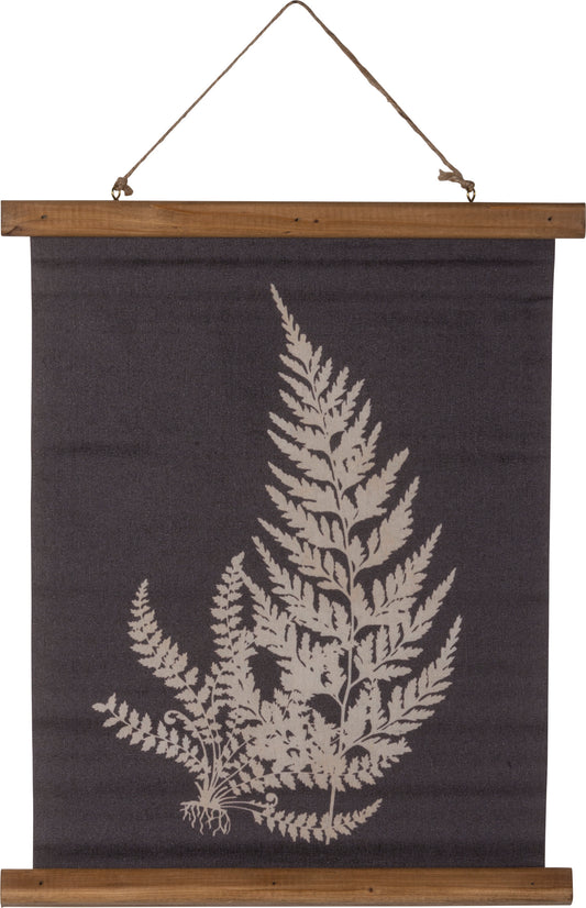 Rooted Fern Canvas Wall Hanger