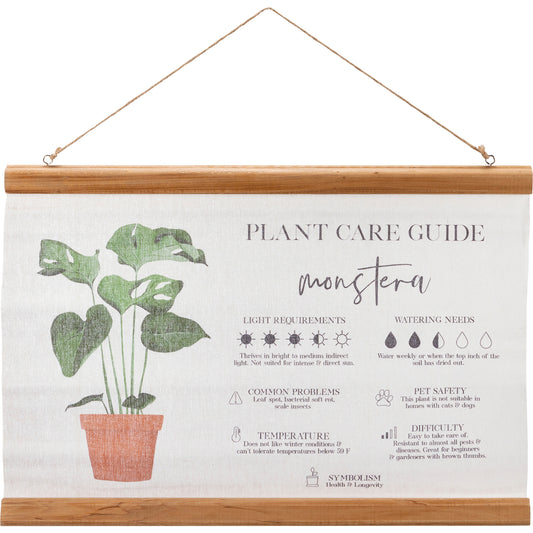 Monstera Canvas Wall Hanger