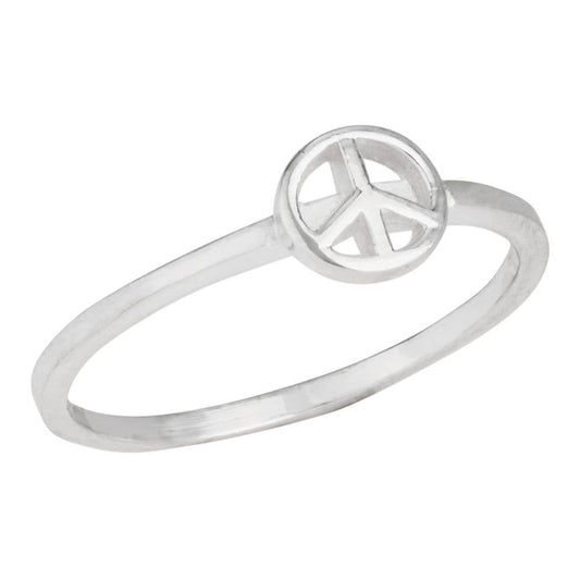 Peace is Simple Sterling Silver Ring