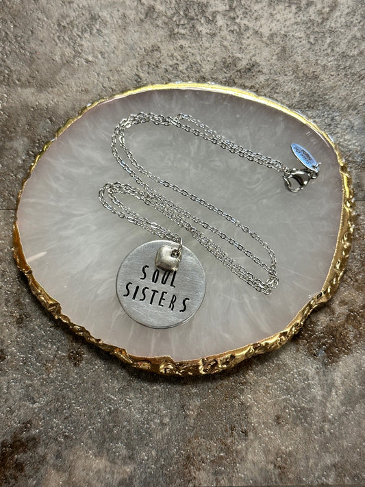 Soul Sisters Hand Stamped Necklace