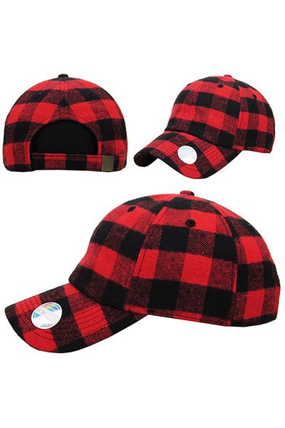 Plaid Ball Cap